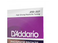 10-27 High Strung/Nashville Tuning, Phosphor Bronze Acoustic Guitar Strings 10-27 High Strung/Nashville Tuning, Phosphor Bronze Acoustic Guitar Strings